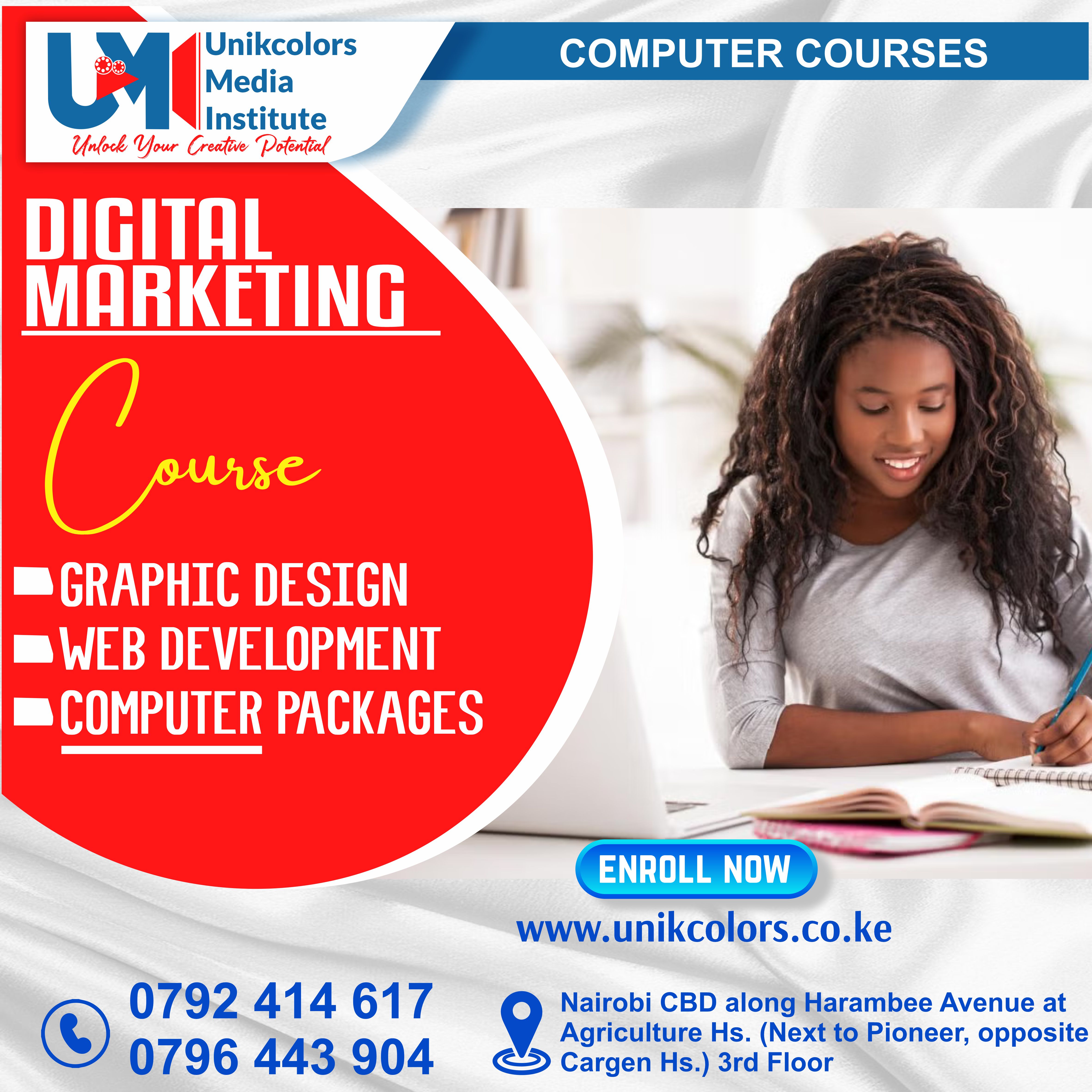 COMPUTER COURSES - DIGITAL MARKETING | GRAPHIC DESIGN | WEB DEVELOPMENT | COMPUTER PACKAGES COURSE